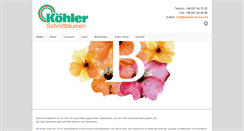 Desktop Screenshot of koehler-blumen.de